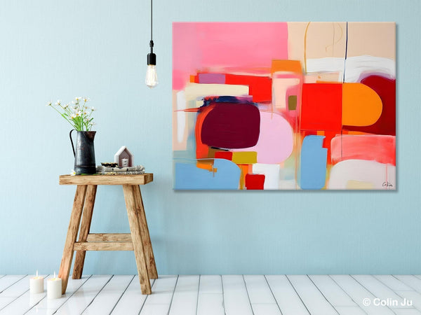 Extra Large Canvas Paintings, Original Abstract Art, Modern Wall Art Ideas for Dining Room, Impasto Painting, Contemporary Acrylic Paintings-HomePaintingDecor