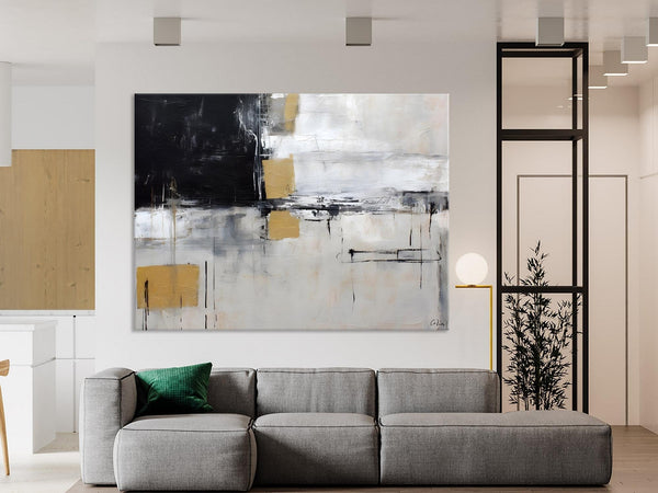 Original Abstract Art, Modern Wall Art Ideas for Bedroom, Extra Large Canvas Paintings, Impasto Art Painting, Contemporary Acrylic Paintings-HomePaintingDecor