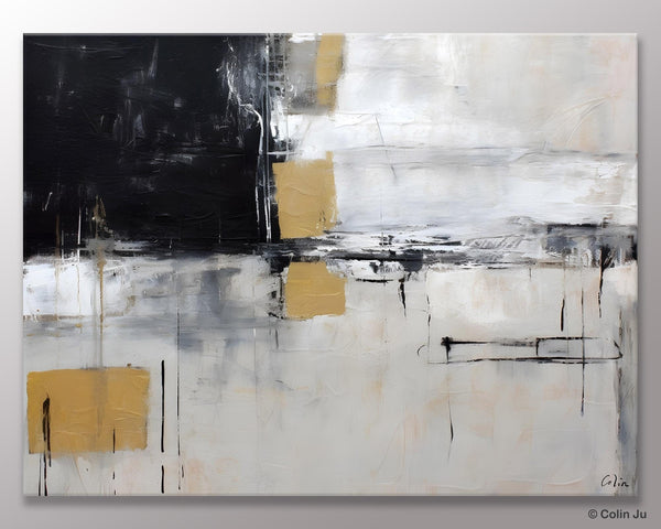Original Abstract Art, Modern Wall Art Ideas for Bedroom, Extra Large Canvas Paintings, Impasto Art Painting, Contemporary Acrylic Paintings-HomePaintingDecor