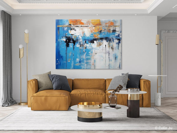 Oversized Canvas Paintings, Original Abstract Art, Modern Wall Art Ideas for Living Room, Palette Knife Painting, Contemporary Acrylic Art-HomePaintingDecor