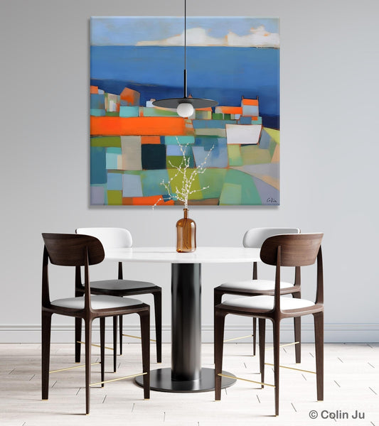 Landscape Canvas Paintings, Original Abstract Wall Art Paintings, Modern Wall Art Painting for Living Room, Acrylic Painting on Canvas-HomePaintingDecor