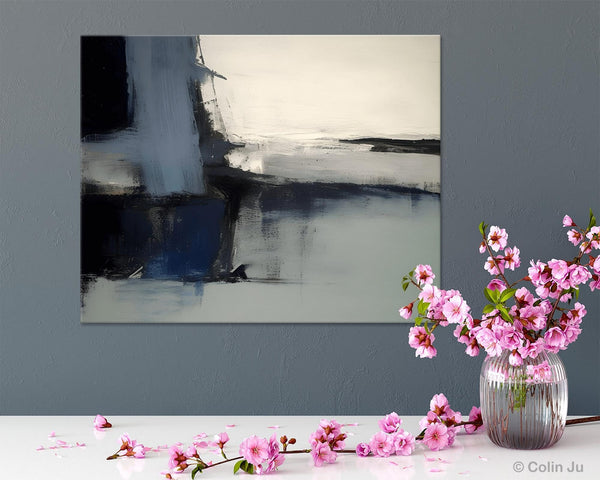 Abstract Painting for Bedroom, Large Original Abstract Art, Contemporary Acrylic Paintings, Abstract Painting on Canvas, Simple Wall Art-HomePaintingDecor
