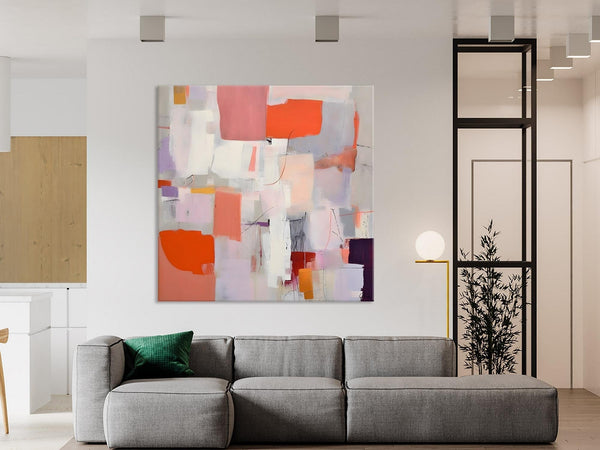 Modern Acrylic Artwork, Original Abstract Wall Art, Contemporary Canvas Art, Hand Painted Canvas Art, Large Abstract Painting for Bedroom-HomePaintingDecor