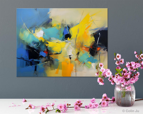 Hand Painted Canvas Art, Contemporary Acrylic Art, Oversized Canvas Paintings, Original Abstract Art, Huge Wall Art Ideas for Living Room-HomePaintingDecor