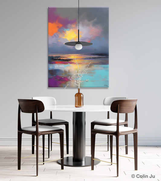 Landscape Painting on Canvas, Abstract Paintings for Bedroom, Contemporary Wall Art Paintings, Extra Large Original Art, Buy Wall Art Online-HomePaintingDecor