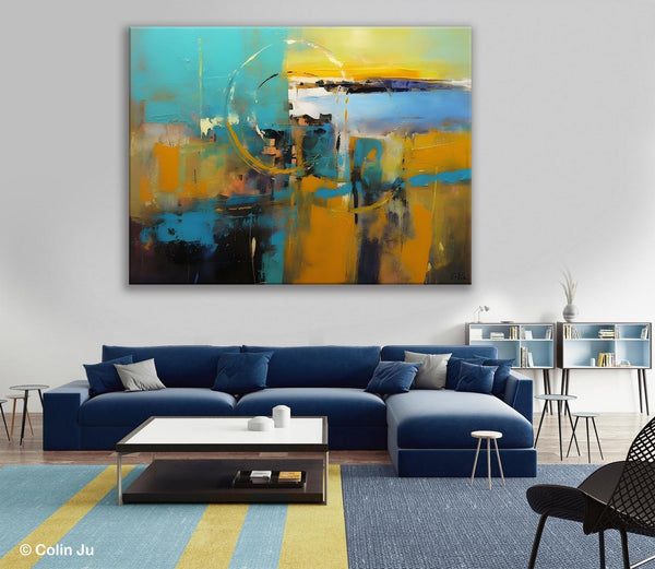 Oversized Canvas Paintings, Original Abstract Art, Hand Painted Canvas Art, Contemporary Acrylic Art, Huge Wall Art Ideas for Living Room-HomePaintingDecor