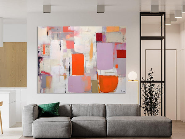 Large Wall Art Ideas for Bedroom, Hand Painted Canvas Art, Oversized Canvas Paintings, Original Abstract Art, Contemporary Acrylic Artwork-HomePaintingDecor