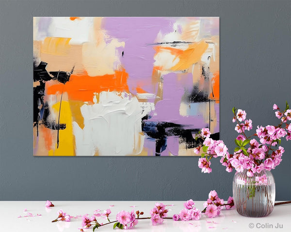 Modern Acrylic Painting on Canvas, Contemporary Wall Art Paintings, Extra Large Original Art for Dining Room, Hand Painted Canvas Artwork-HomePaintingDecor