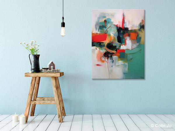 Abstract Wall Paintings, Extra Large Paintings for Dining Room, Hand Painted Canvas Art, Original Artowrk, Contemporary Wall Art Paintings-HomePaintingDecor