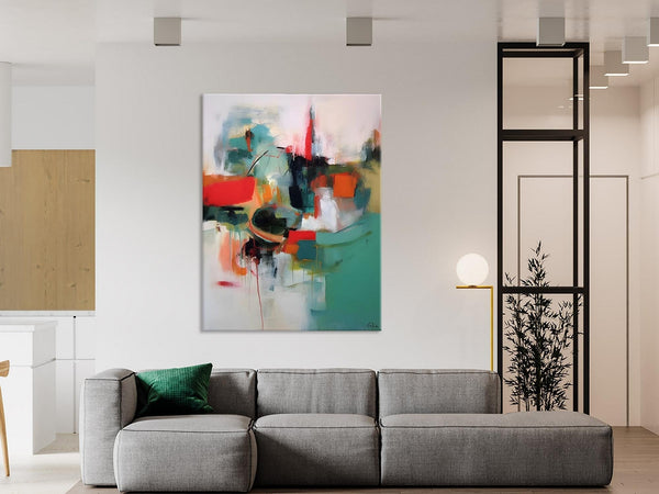 Abstract Wall Paintings, Extra Large Paintings for Dining Room, Hand Painted Canvas Art, Original Artowrk, Contemporary Wall Art Paintings-HomePaintingDecor