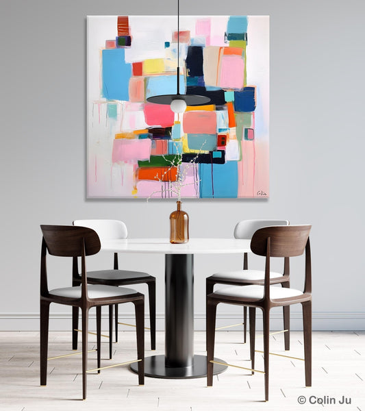 Modern Canvas Paintings, Large Abstract Art for Bedroom, Original Abstract Wall Art, Simple Modern Acrylic Artwork, Contemporary Canvas Art-HomePaintingDecor