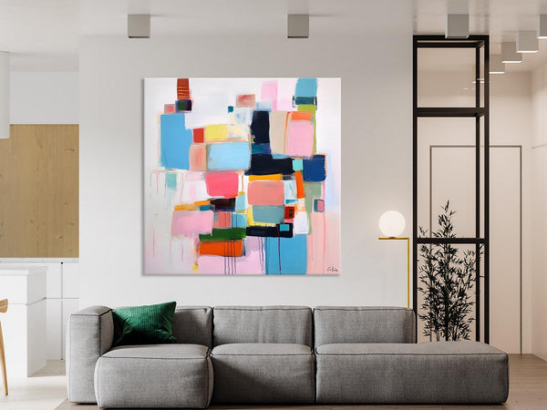 Modern Canvas Paintings, Large Abstract Art for Bedroom, Original Abstract Wall Art, Simple Modern Acrylic Artwork, Contemporary Canvas Art-HomePaintingDecor