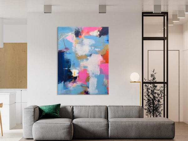 Oversized Modern Abstract Wall Paintings, Original Canvas Art, Contemporary Acrylic Painting on Canvas, Large Wall Art Painting for Bedroom-HomePaintingDecor