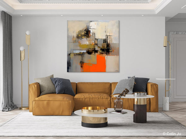 Large Abstract Art for Bedroom, Original Abstract Wall Art, Simple Modern Acrylic Artwork, Modern Canvas Paintings, Contemporary Canvas Art-HomePaintingDecor