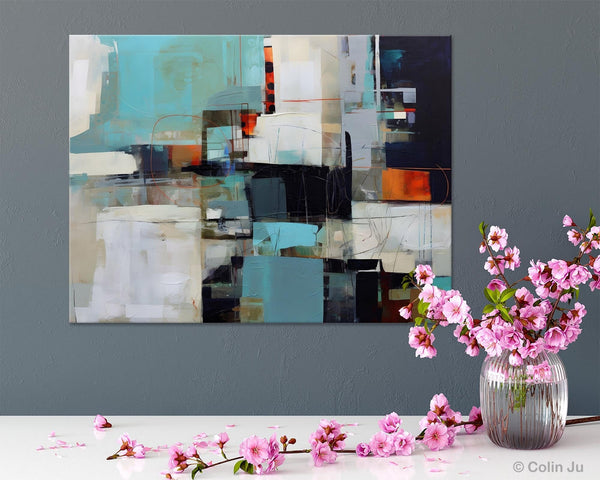 Extra Large Paintings for Dining Room, Abstract Wall Paintings, Hand Painted Canvas Art, Original Artowrk, Contemporary Wall Art Paintings-HomePaintingDecor