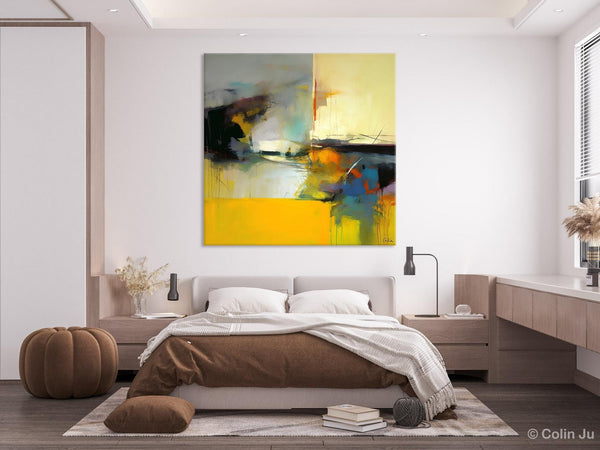 Simple Modern Acrylic Artwork, Modern Canvas Paintings, Large Abstract Art for Bedroom, Original Abstract Wall Art, Contemporary Canvas Art-HomePaintingDecor