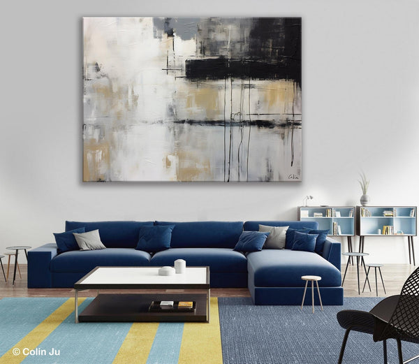 Hand Painted Original Canvas Art, Contemporary Acrylic Paintings, Large Wall Art Painting for Bedroom, Oversized Modern Abstract Paintings-HomePaintingDecor