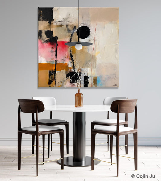 Modern Canvas Art Paintings, Abstract Wall Art for Bedroom, Original Modern Acrylic Artwork, Extra Large Abstract Paintings for Dining Room-HomePaintingDecor