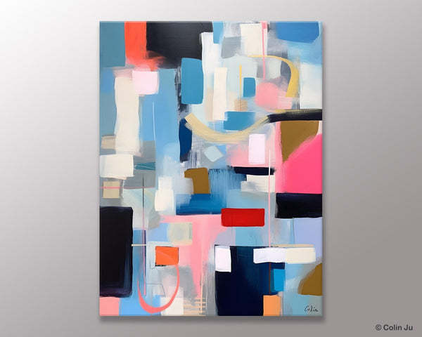 Original Modern Artwork, Contemporary Acrylic Painting on Canvas, Large Wall Art Painting for Bedroom, Oversized Abstract Wall Art Paintings-HomePaintingDecor