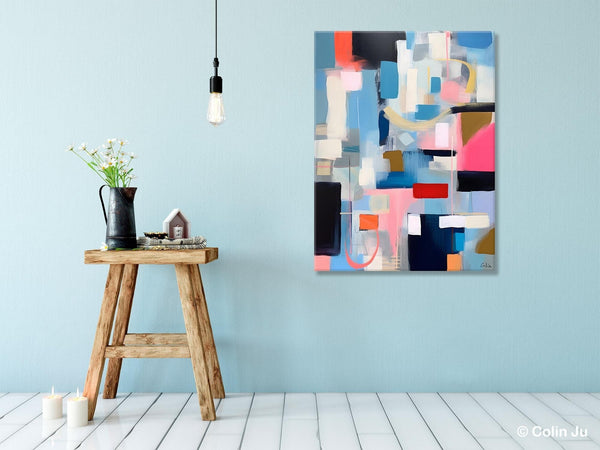 Original Modern Artwork, Contemporary Acrylic Painting on Canvas, Large Wall Art Painting for Bedroom, Oversized Abstract Wall Art Paintings-HomePaintingDecor