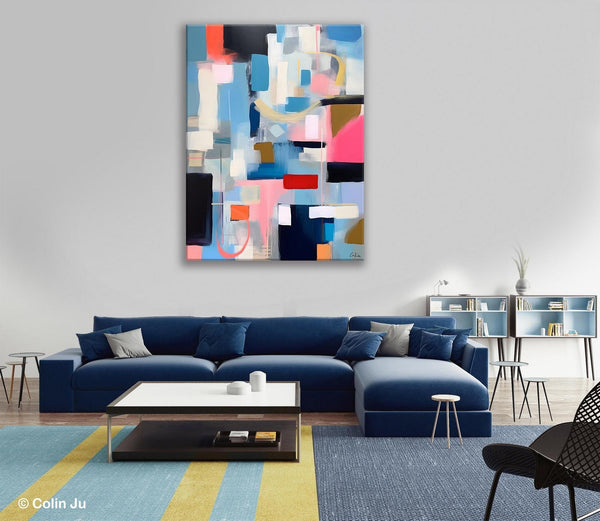 Original Modern Artwork, Contemporary Acrylic Painting on Canvas, Large Wall Art Painting for Bedroom, Oversized Abstract Wall Art Paintings-HomePaintingDecor
