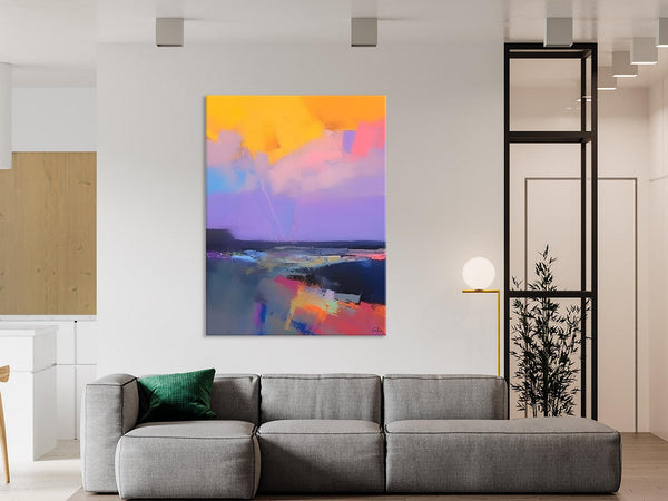 Abstract Landscape Artwork, Contemporary Wall Art Paintings, Extra Large Original Art, Landscape Painting on Canvas, Hand Painted Canvas Art-HomePaintingDecor