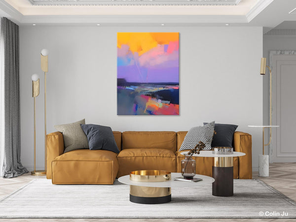 Abstract Landscape Artwork, Contemporary Wall Art Paintings, Extra Large Original Art, Landscape Painting on Canvas, Hand Painted Canvas Art-HomePaintingDecor