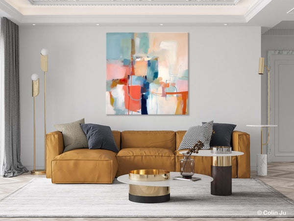 Canvas Paintings, Large Abstract Art for Bedroom, Simple Modern Acrylic Artwork, Modern Original Abstract Wall Art, Contemporary Canvas Art-HomePaintingDecor