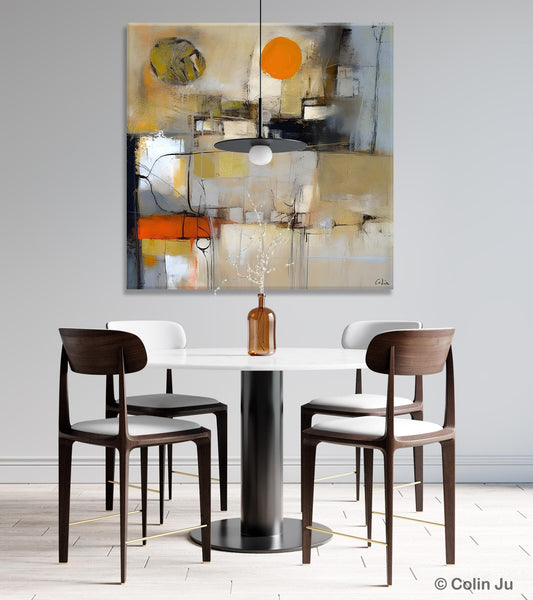 Large Abstract Art for Bedroom, Simple Modern Acrylic Art, Modern Original Abstract Art, Canvas Paintings for Sale, Contemporary Canvas Art-HomePaintingDecor