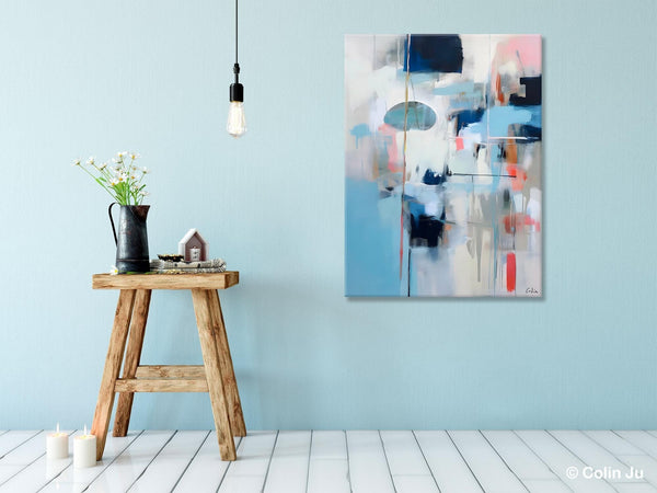 Large Wall Paintings for Bedroom, Contemporary Abstract Paintings on Canvas, Oversized Abstract Wall Art Paintings, Original Abstract Art-HomePaintingDecor