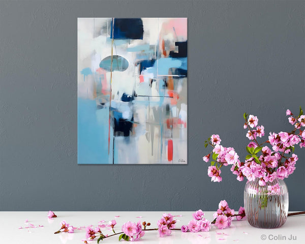 Large Wall Paintings for Bedroom, Contemporary Abstract Paintings on Canvas, Oversized Abstract Wall Art Paintings, Original Abstract Art-HomePaintingDecor