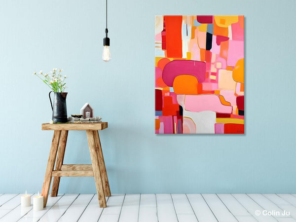Large Modern Canvas Artwork, Original Wall Art Paintings, Large Paintings for Bedroom, Hand Painted Canvas Art, Acrylic Painting on Canvas-HomePaintingDecor
