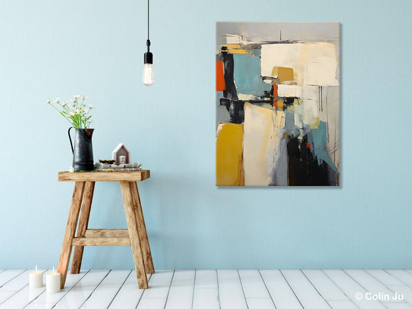 Large Modern Canvas Paintings, Heavy Texture Paintings, Large Original Wall Art Painting for Bedroom, Acrylic Paintings on Canvas-HomePaintingDecor