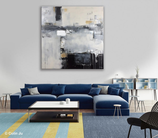 Abstract Canvas Art for Living Room, Original Modern Acrylic Art, Modern Canvas Paintings, Extra Large Abstract Paintings for Dining Room