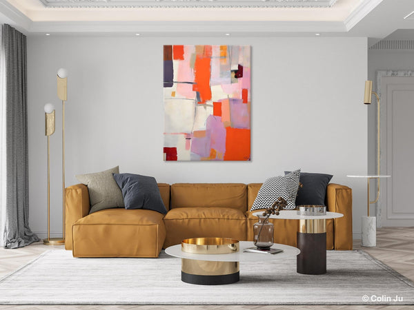 Large Modern Canvas Art for Dining Room, Simple Abstract Art, Large Original Wall Art Painting for Bedroom, Acrylic Paintings on Canvas-HomePaintingDecor