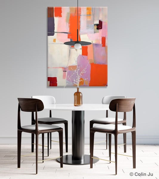 Large Modern Canvas Art for Dining Room, Simple Abstract Art, Large Original Wall Art Painting for Bedroom, Acrylic Paintings on Canvas-HomePaintingDecor