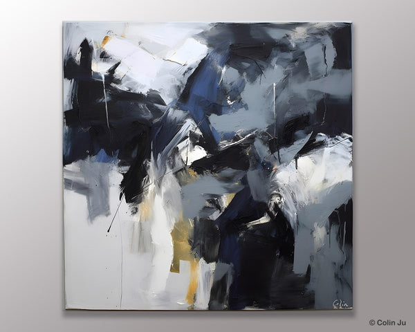 Simple Modern Acrylic Art, Modern Original Abstract Art, Large Abstract Art for Bedroom, Canvas Paintings for Sale, Contemporary Canvas Art-HomePaintingDecor