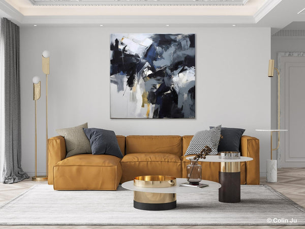 Simple Modern Acrylic Art, Modern Original Abstract Art, Large Abstract Art for Bedroom, Canvas Paintings for Sale, Contemporary Canvas Art-HomePaintingDecor