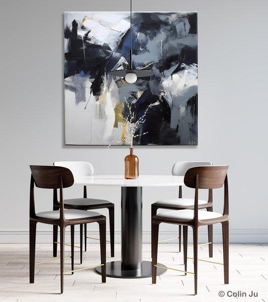 Simple Modern Acrylic Art, Modern Original Abstract Art, Large Abstract Art for Bedroom, Canvas Paintings for Sale, Contemporary Canvas Art-HomePaintingDecor