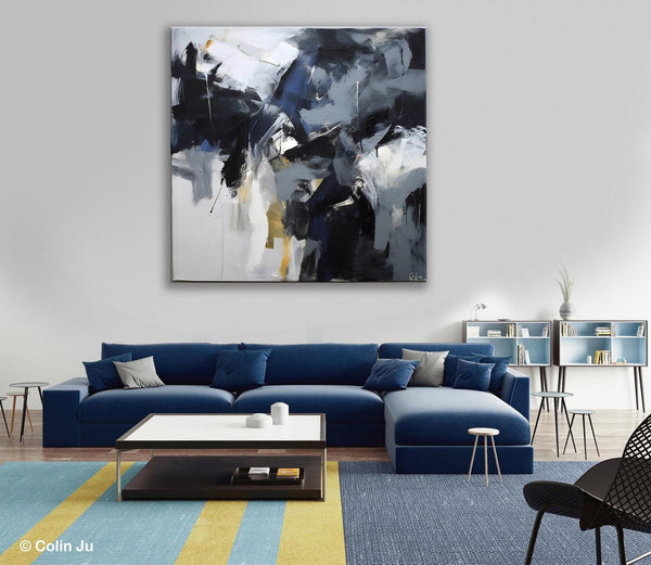 Simple Modern Acrylic Art, Modern Original Abstract Art, Large Abstract Art for Bedroom, Canvas Paintings for Sale, Contemporary Canvas Art-HomePaintingDecor