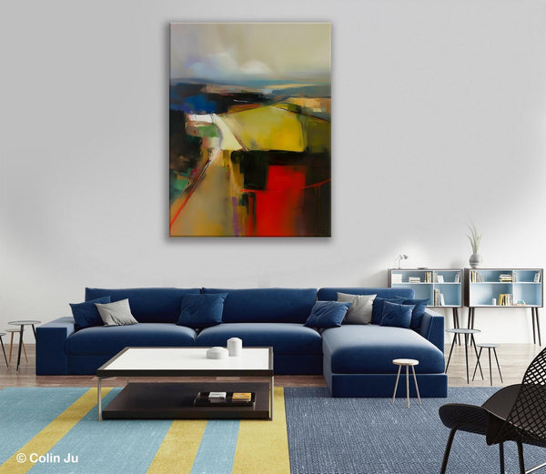 Oversized Abstract Wall Art Paintings, Large Wall Paintings for Bedroom, Contemporary Abstract Paintings on Canvas, Original Abstract Art-HomePaintingDecor