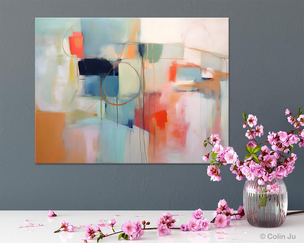 Large Modern Canvas Art, Original Abstract Art Paintings, Hand Painted Acrylic Painting on Canvas, Large Wall Art Painting for Dining Room-HomePaintingDecor