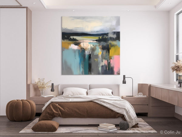 Contemporary Canvas Art, Original Modern Wall Art, Modern Acrylic Artwork, Modern Canvas Paintings, Large Abstract Painting for Bedroom-HomePaintingDecor