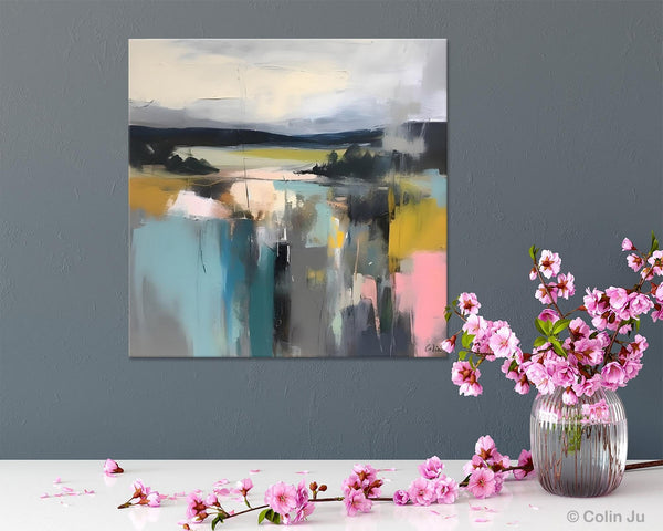 Contemporary Canvas Art, Original Modern Wall Art, Modern Acrylic Artwork, Modern Canvas Paintings, Large Abstract Painting for Bedroom-HomePaintingDecor
