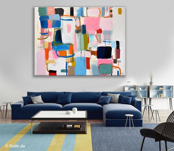 Large Wall Art Ideas for Living Room, Hand Painted Canvas Art, Oversized Canvas Paintings, Original Abstract Art, Contemporary Acrylic Art-HomePaintingDecor
