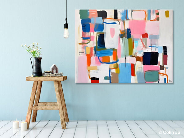 Large Wall Art Ideas for Living Room, Hand Painted Canvas Art, Oversized Canvas Paintings, Original Abstract Art, Contemporary Acrylic Art-HomePaintingDecor