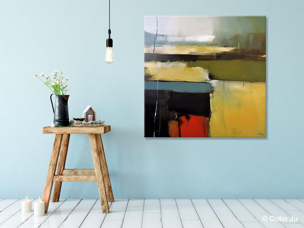Large Abstract Painting for Bedroom, Original Modern Wall Art Paintings, Modern Acrylic Paintings, Huge Contemporary Canvas Paintings-HomePaintingDecor