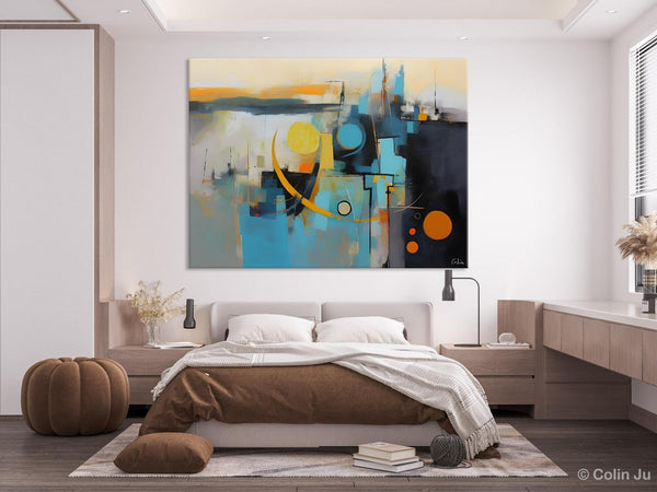 Extra Large Canvas Painting for Living Room, Original Acrylic Wall Art, Oversized Contemporary Acrylic Paintings, Abstract Canvas Paintings-HomePaintingDecor