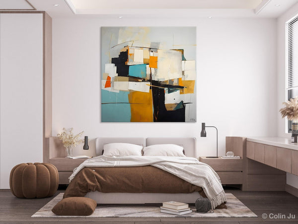 Geometric Original Canvas Wall Art, Contemporary Acrylic Artwork, Hand Painted Canvas Art, Modern Abstract Artwork, Large Abstract Paintings-HomePaintingDecor