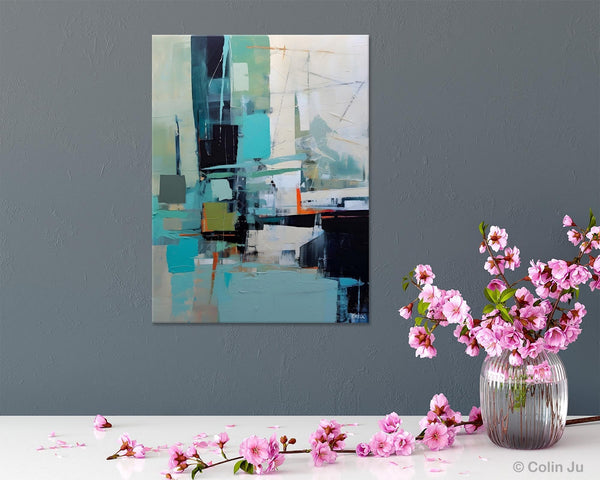 Original Abstract Art, Large Wall Art Painting for Dining Room, Large Modern Canvas Wall Paintings, Hand Painted Acrylic Painting on Canvas-HomePaintingDecor